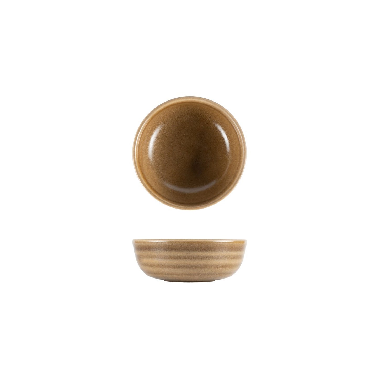 Turgla Vitrified Terra Pott dia.5.75" h:2" 16 oz. Round Brown Vitrified Bowl - Case Pack: 12