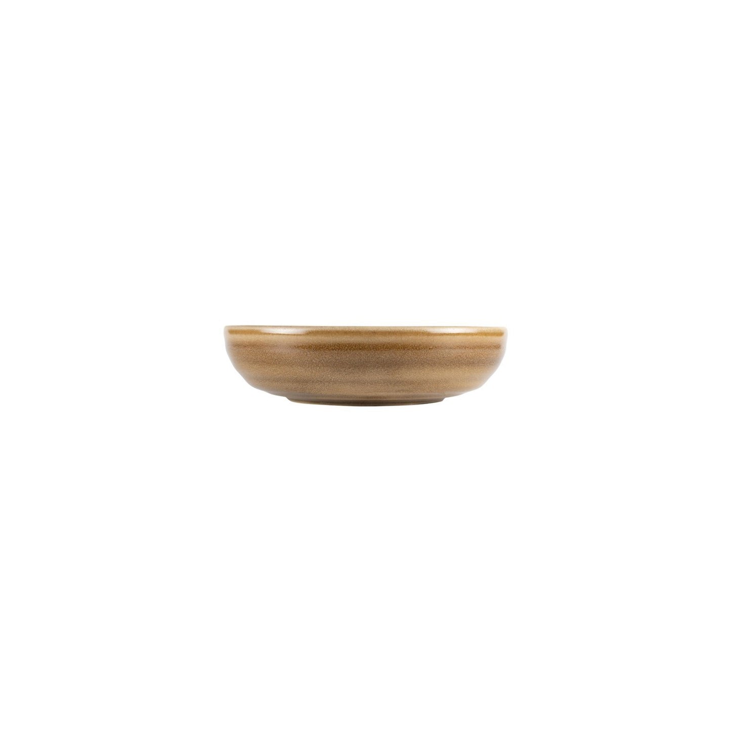Terra Pott dia.7.25" h:1.75" 22 oz. Round Brown Vitrified Bowl