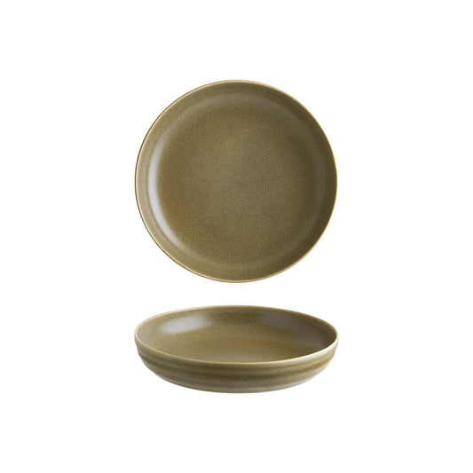 Terra Pott dia.9" h:1.75" 36 oz. Round Brown Vitrified Bowl