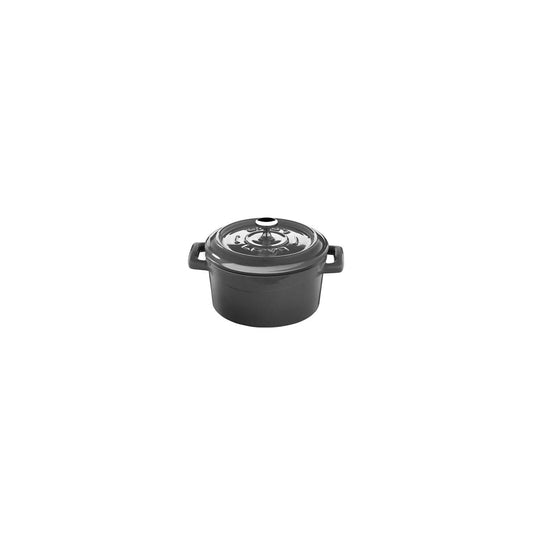 Cast Iron dia.4" h:2" 13 oz. Round Grey Cast Iron Dutch Oven - Case Pack: 1