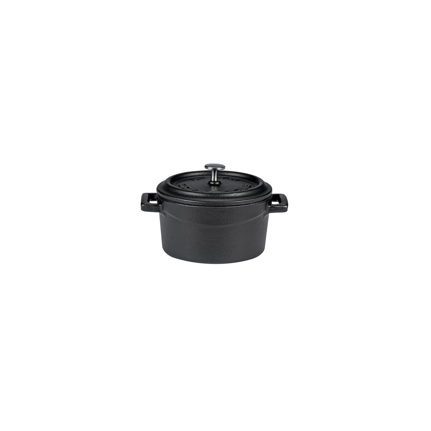 Cast Iron dia. 5" h:2.5" 18 oz. Round Matte Black Cast Iron Dutch Oven - Case Pack: 1