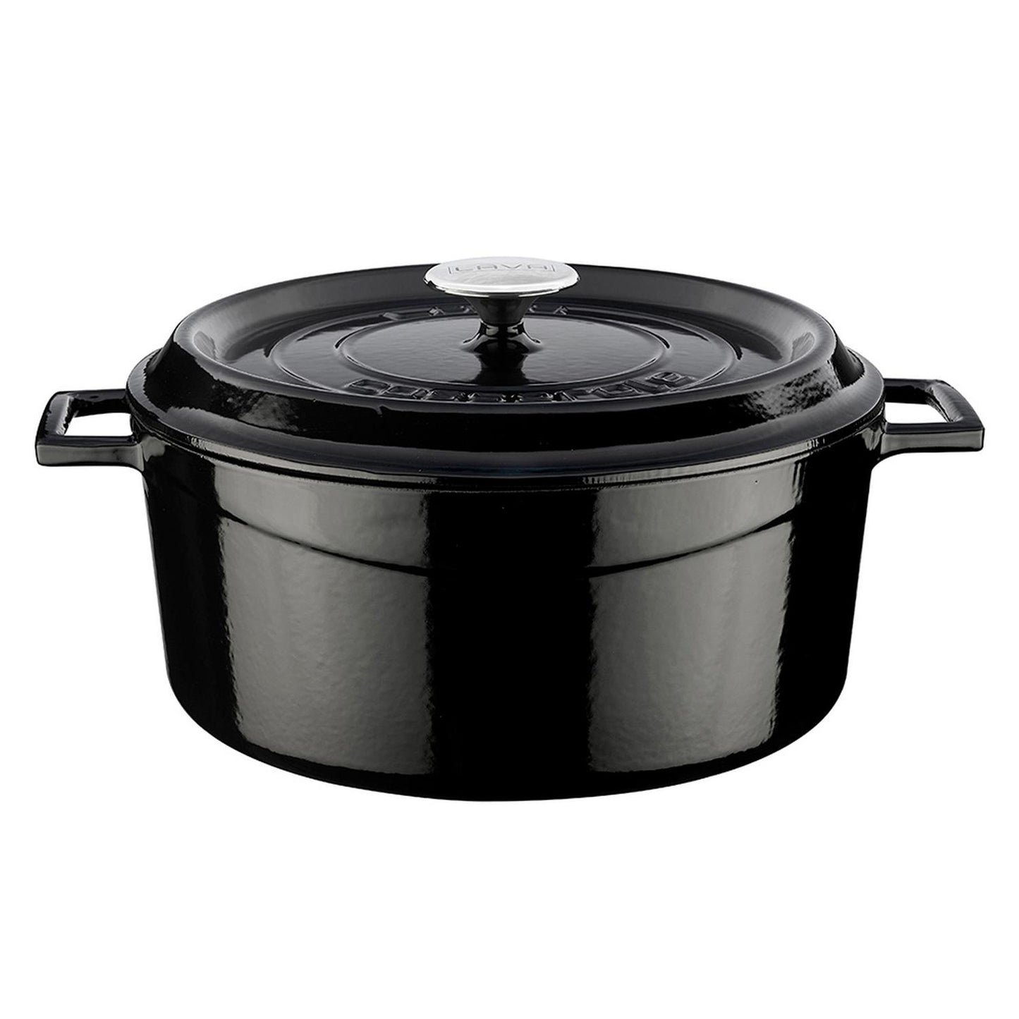 Cast Iron dia.11" h:5" 7 qt. Round Black Cast Iron Dutch Oven - Case Pack: 1