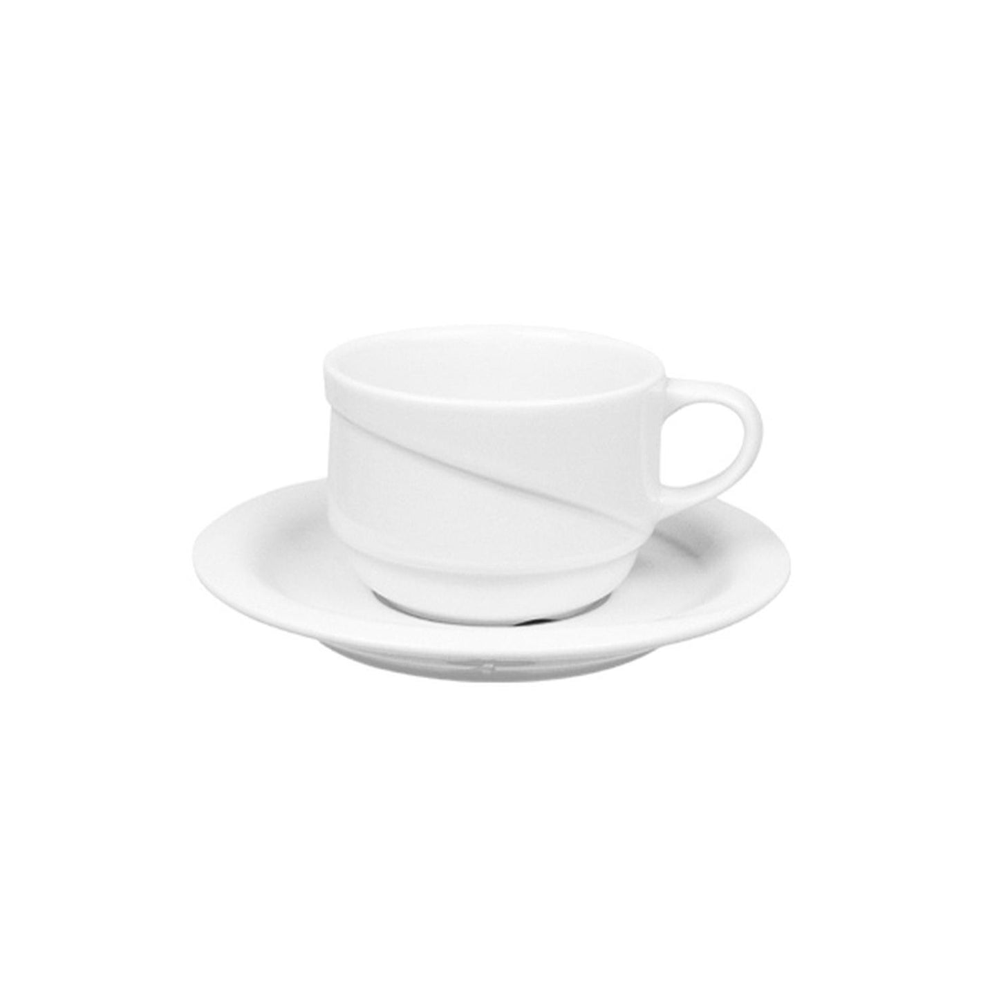 Porcelain X-tanbul dia.2.5" h:1.75" 3 oz. Round White Porcelain Cup - Case Pack:12