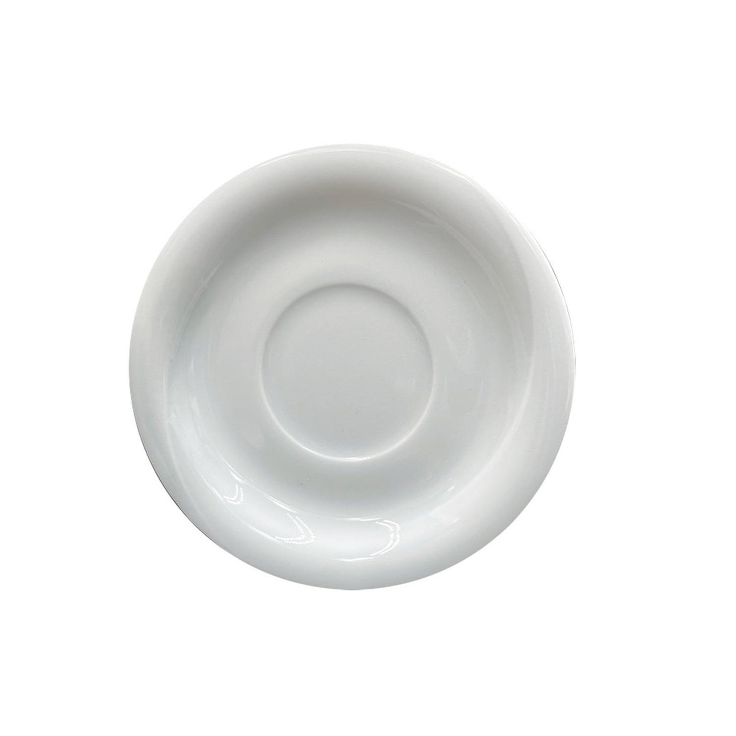 Porcelain X-tanbul dia.4.5" Round White Porcelain Saucer - Case Pack:12