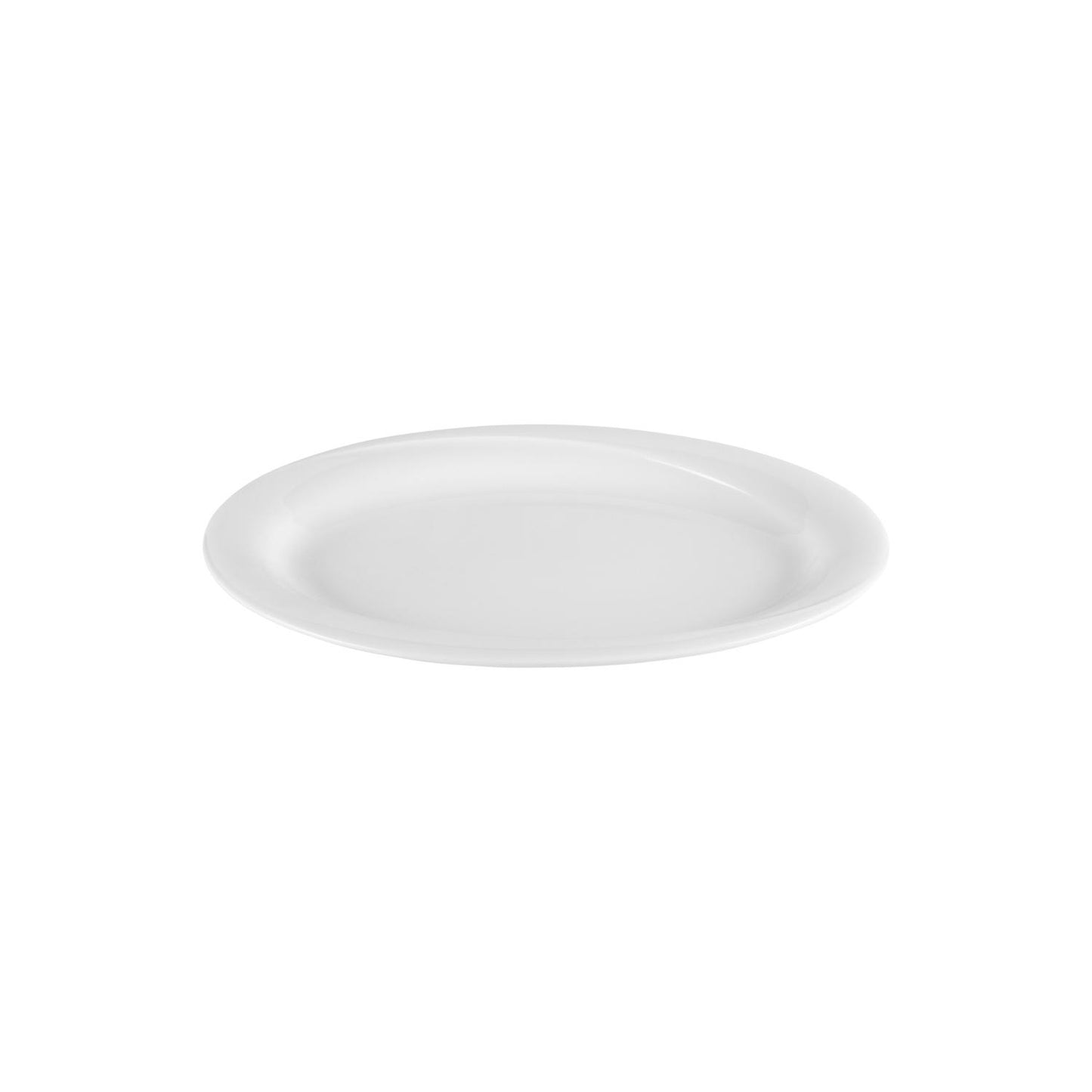 Porcelain X-tanbul 11.25" x 8" x h:1" Oval White Porcelain Platter - Case Pack:6