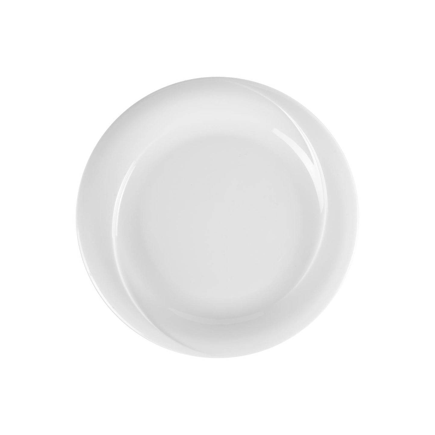 Porcelain X-tanbul dia.11.5" Round White Porcelain Plate - Case Pack:6