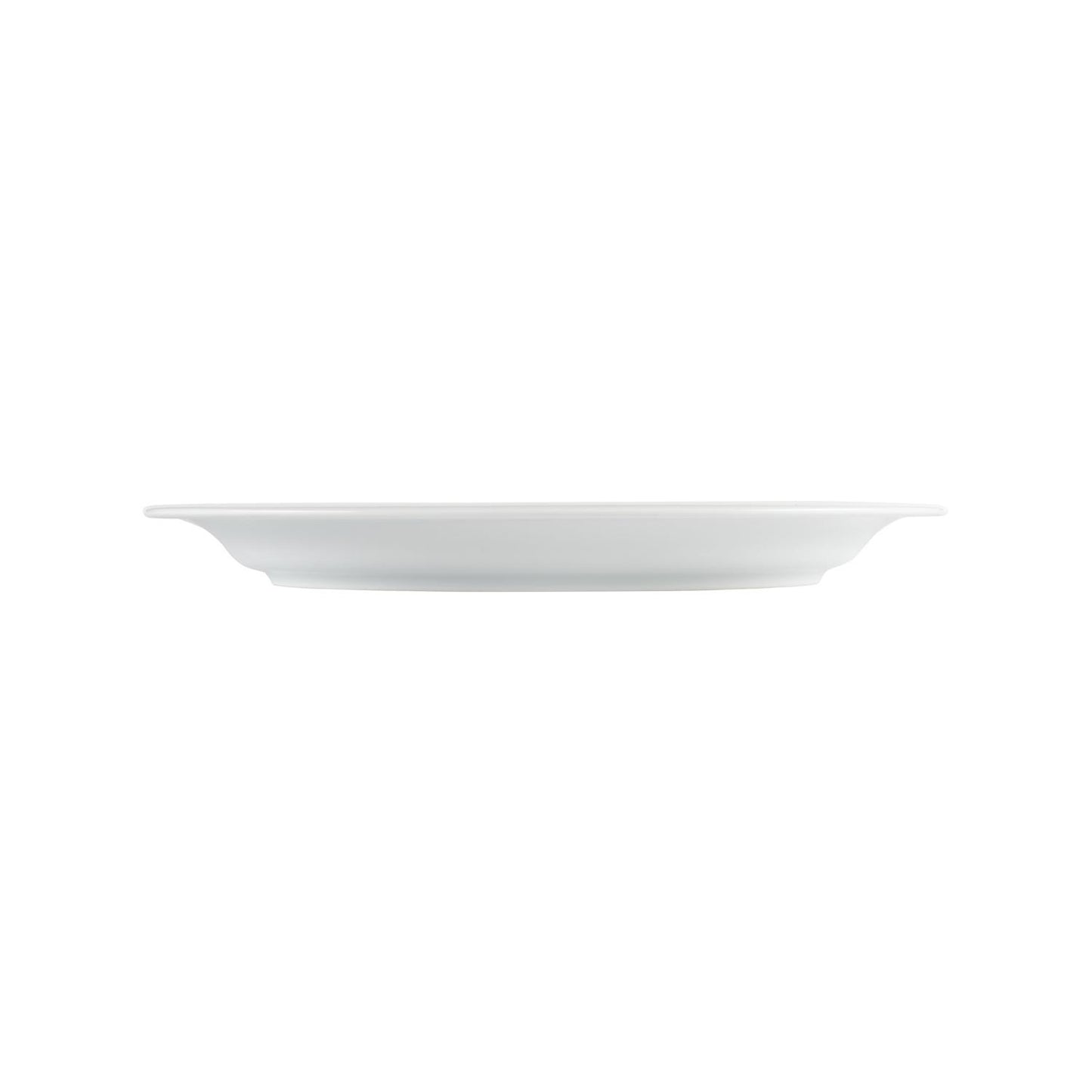 Porcelain X-tanbul 13.5" x 10.5" x h:1.25" Oval White Porcelain Platter - Case Pack:6